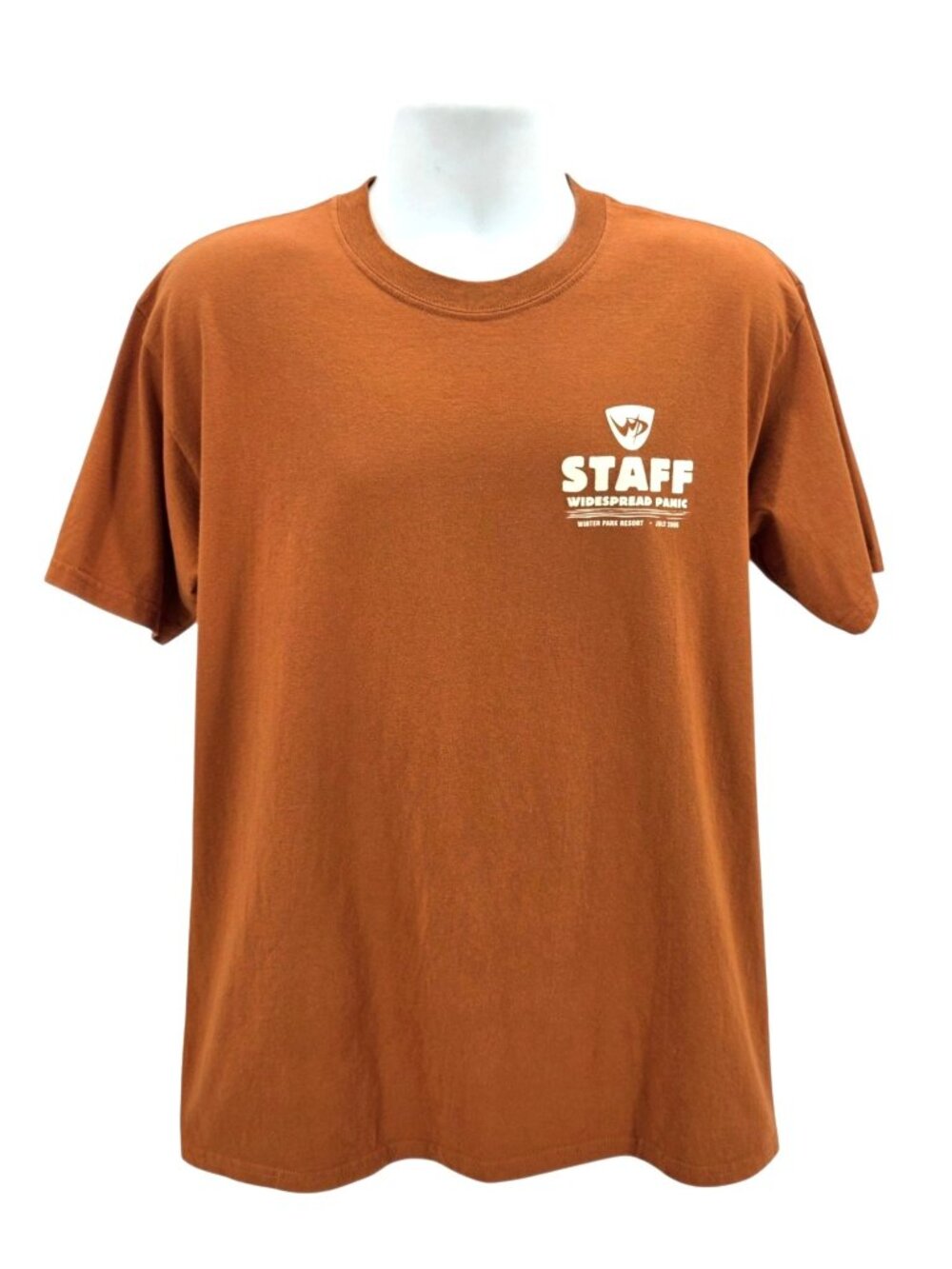 Vintage Widespread Panic Mens Large Shirt Staff Winter Park Resort July 2006 Tee